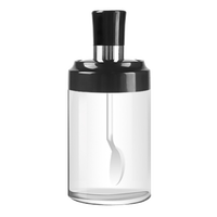 新顾仕 玻璃调料瓶勺子款 厨房调味瓶 1只装