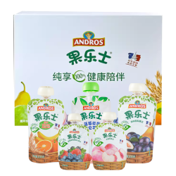 Fruit Me Up 果乐士 100%儿童果泥礼盒装5袋零食休闲果冻可吸