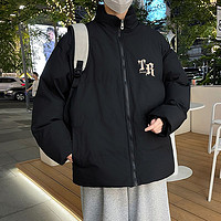 浮士绘 青少年百搭休闲棉服立领加厚保暖宽松短款潮牌ins时尚棉衣男外套