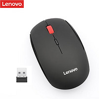 Lenovo 联想 原装无线鼠标 电脑台式机静音鼠标 家用游戏商务办公鼠标 小巧鼠标 黑色