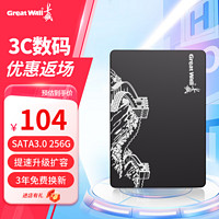 Great Wall 长城 SSD固态硬盘 SATA3.0接口 台式机笔记本电脑通用硬盘 S300系列 256GB SATA3.0固态硬盘