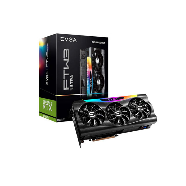 EVGA GeForce RTX 3090 Ti FTW3 游戏显卡 iCX3散热技术 可编程RGB灯效 背板散热 4G-P5-4985-KR