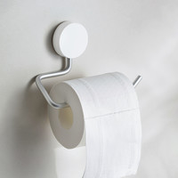 霜山免打孔卫生间厕纸架壁挂卷纸架洗手间防滑悬挂擦手纸巾挂杆