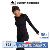 BURTON 伯顿 官方女士 LIGHTWEIGHT打底衫保暖修身运动上衣221771 22177100001 XXS