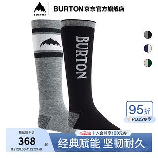 BURTON 伯顿 官方男士WEEKEND MIDWEIGHT滑雪袜保暖单板配件149261 14926103001 S