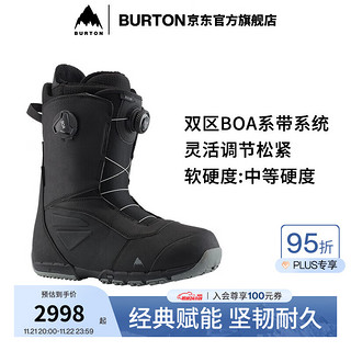 BURTON 伯顿 官方男士 RULER BOA 滑雪鞋缓震加宽版高手单板214261 21426100001 40