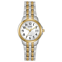 CITIZEN 西铁城 徒步 手表 女士 日本石英 防水 EW1544-53A Eco-Drive Silhouette Sport Two-Tone Watch