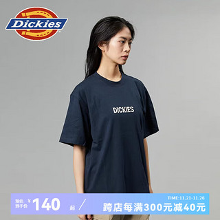 Dickies 帝客 短袖T恤 百搭休闲简约纯棉印花短袖T恤 DK012928 深海军蓝 M