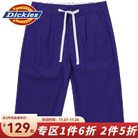 Dickies 帝客 短裤 男纯棉舒适经典五分下装短裤夏日胶囊10576 浅海军蓝 36