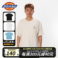 Dickies 帝客 短袖T恤 时尚潮流宽松纯棉圆领男式短袖T恤 DK0A87DC 奶油色 L