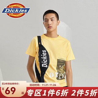 Dickies 帝客 胸包 休闲百搭男女情侣款 休闲斜挎腰包DK010606 黑色