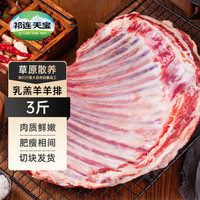 祁连天宝 羊排块3斤新鲜羊肉羊排