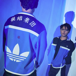 adidas ORIGINALS CLOT联名款 中性运动夹克 IY8665 亮蓝 XXXS