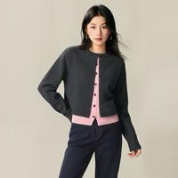 【含绵羊毛】秋冬季女士毛衣长袖休闲百搭时尚小香风针织衫女上衣