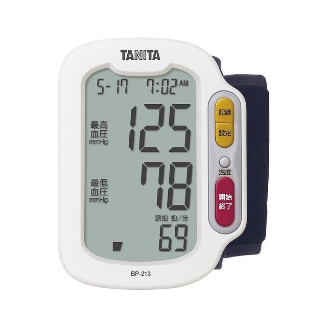 TANITA 百利达 BP-213-WH腕式血压计家用高精准度测量