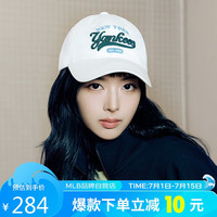 MLB男女时尚休闲学院风运动软顶棒球帽3ACPVL24N 纽约洋基队/麻奶油色