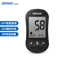 OMRON 欧姆龙 血糖仪家用蓝牙款指尖自测血糖仪套装631（125条血糖试纸+125支采血针针头)