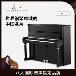 Yangtze River 长江 钢琴高端立式钢琴冠军系列IPC-1家用教学考级专业演奏 121cm 88键 黑色