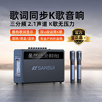 SANSUI 山水 音响新款户外移动大功率网红手提便携乐器K歌蓝牙音箱大音量