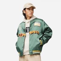 李宁 LI-NING短款短棉服男士2024滑板系列春季刺绣棒球领运动服