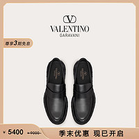 VALENTINO 华伦天奴 男士ROCKSTUD M-WAY小牛皮乐福鞋 黑色 39