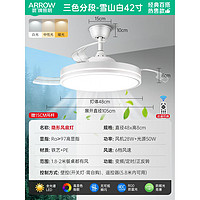 ARROW 箭牌照明 箭牌风扇灯2024新款隐形吊扇灯家用客厅餐厅电扇吊灯