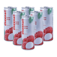 88VIP：DReena 特丽娜 荔枝果汁饮料 240ml*6罐
