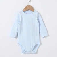 伊宝贝 婴儿童纯棉包屁衣春秋季男女宝宝长袖三角哈衣新生儿打底内衣睡衣