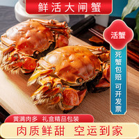 蟹月楼大闸蟹公3.5两母2.5两4对8只 苏州精品螃蟹生鲜礼盒