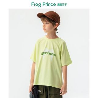 FROG PRINCE 青蛙王子 男童短袖T恤儿童圆领五分袖中大童夏装上衣