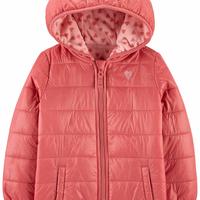 移动专享：Carter's 孩特 Simple Joys by Carter's 女童 婴幼儿外套夹克 羽绒服 Pink Hearts