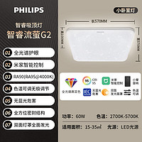 PHILIPS 飞利浦 智睿流萤系列全光谱护眼吸顶灯  LED客厅60W