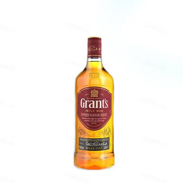 Grant's 格兰 Grant’s）三桶陈酿调配型 苏格兰威士忌 1000ml 进口洋酒