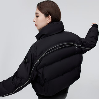 【美拉德穿搭】波司登奥莱冬季女短款黑金羽绒服显瘦秋套保暖