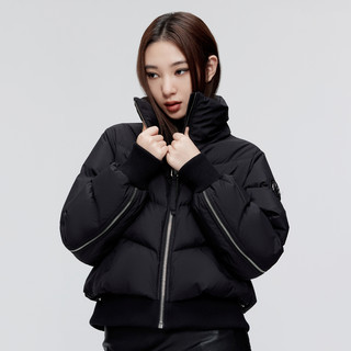 【美拉德穿搭】波司登奥莱冬季女短款黑金羽绒服显瘦秋套保暖