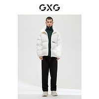 GXG男装绿意系列白色羽绒服2022年冬季