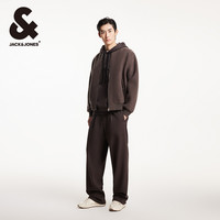 杰克琼斯冬季时尚潮百搭休闲宽松棒球领外套长袖毛呢大衣男装