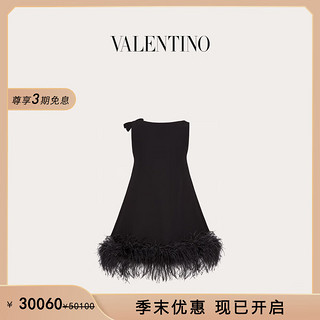 VALENTINO 华伦天奴 女士 STRUCTURED COUTURE 短款连衣裙 黑色 36