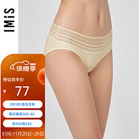 imi's 爱美丽 new secret）内裤女士内衣春夏新品蕾丝边莫代尔低腰平角裤IM23BLA1 奶油白CN0 160