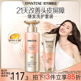 PANTENE 潘婷 洗护套装（丰盈洗发水300g+强韧防断护发素200ml）