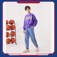 李 Lee【NBA联名】卫衣儿童装秋冬季男女童卫衣中大童运动篮球内搭