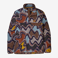 巴塔哥尼亚（Patagonia）男士经典轻质保暖抓绒衣 Lightweight Synchilla 速干套头衫 Currents: Dulse Mauve (CU XXL