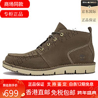 添柏岚（Timberland）Chukka 皮革 防水耐磨 防滑减震耐磨 及踝 户外靴 橄榄绿 43