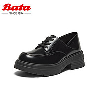 Bata 拔佳 女士牛皮英伦粗跟单鞋 AGC02CM4