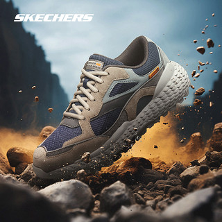 百亿补贴：SKECHERS 斯凯奇 四季男机能风户外休闲鞋复古老爹鞋时尚运动鞋