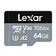 Lexar 雷克沙 tf卡高速大容量运动无人机相机储存卡 64G