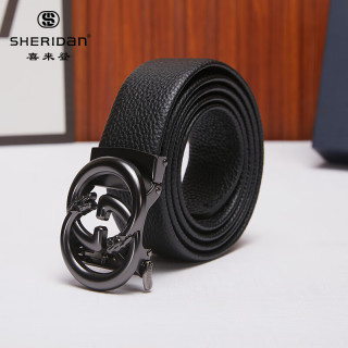 SHERIDAN 头层牛皮 喜来登 自动扣腰带 礼盒装 SH521570S