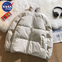 NASAR-FARM2024秋冬季棉服休闲百搭大码棉衣青少年保暖立领棉袄外套 卡其 L