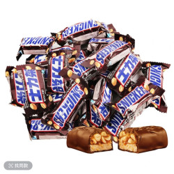 SNICKERS 士力架 花生夹心巧克力 300g（共15条）