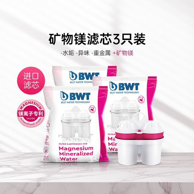 88VIP：BWT 倍世 德国倍世镁离子滤芯6支装净水壶过滤器净水器通用碧然德